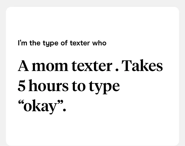 You’re the kind of person I wouldn’t talk to.