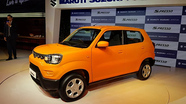 The S-Presso runs on 14-inch steel wheels with 165/70 R14 tyres. 