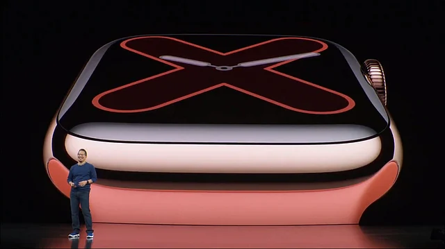 New Retina display on the Apple Watch 5.