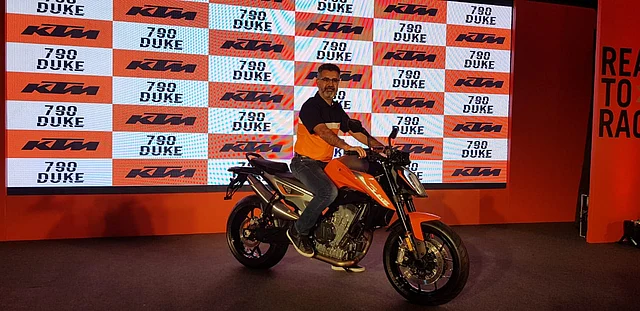 The KTM 790 Duke is the brand’s entry into the super-bike segment in India. 