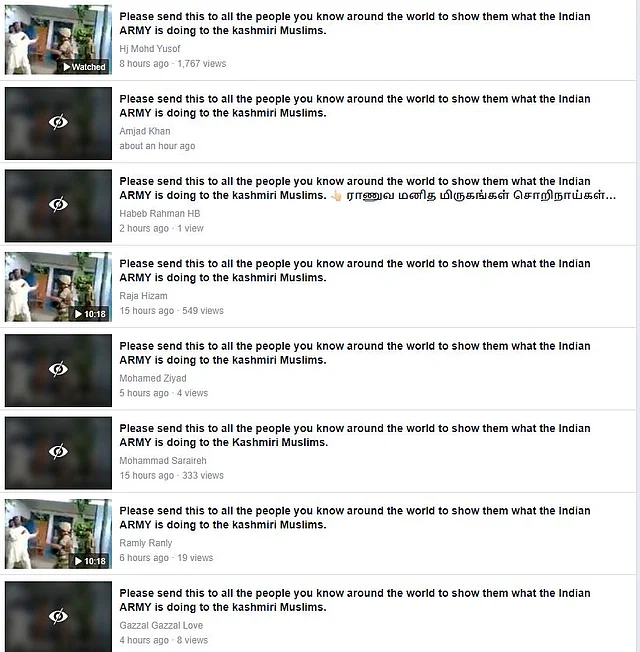Screenshot shows the viral video. 