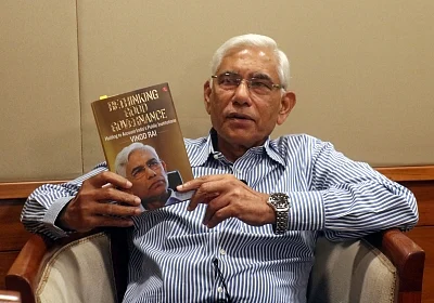 New Delhi: Former Comptroller and Auditor General (CAG) of India Vinod Rai during an interview with IANS in New Delhi on Sep 11, 2019. (Photo: Bidesh MannaIANS)