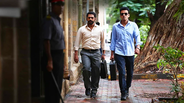 Sharib Hashmi and Manoj Bajpayee in <i>The Family Man.</i>