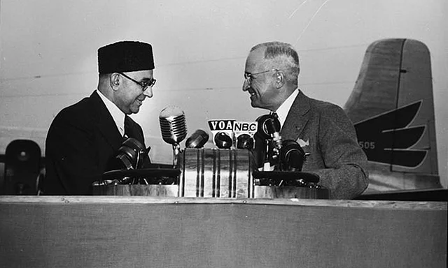 Liaquat Ali Khan meets US President Harry S. Truman. 