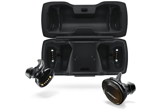 The Bose SoundSport Free charges via micro USB.