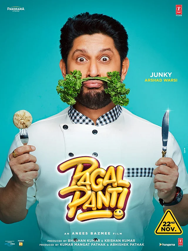 Arshad Warsi in a chef’s avatar in ‘Pagalpanti’ poster.