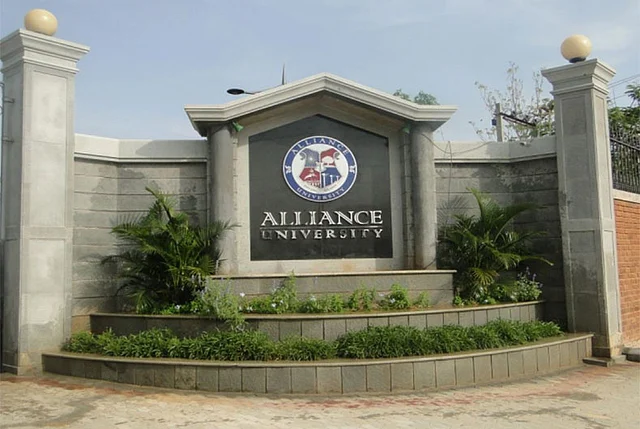 Alliance university in Bengaluru. 