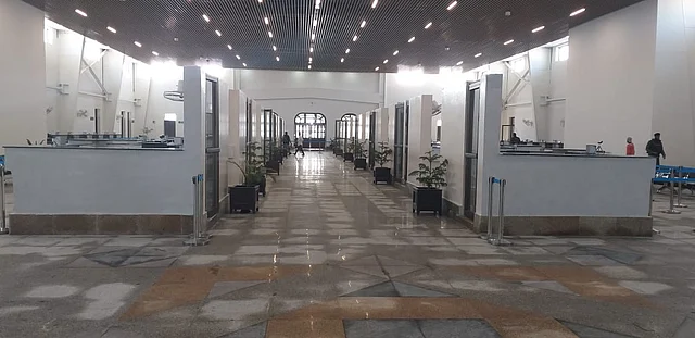 Immigration counters. 