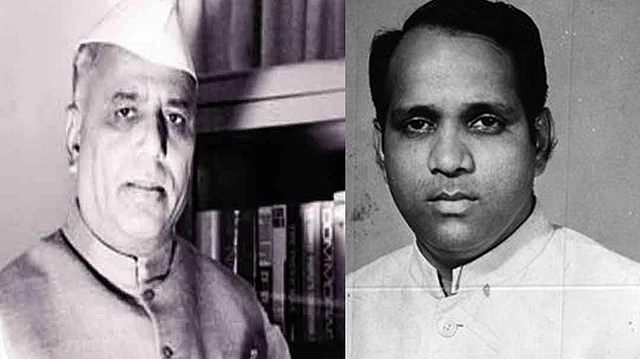 Yashwantrao Chavan and a young Sharad Pawar