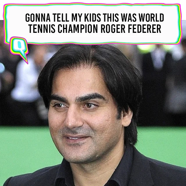 Arbaaz Khan and Roger Federer are definitely brothers separated at birth.