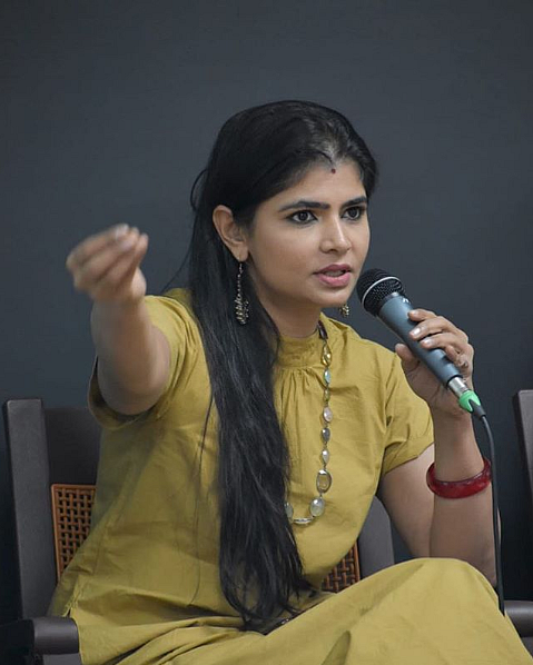 Chinmayi Sripaada, a singer from South India who accused veteran poet Vairamuthu of sexual harassment.