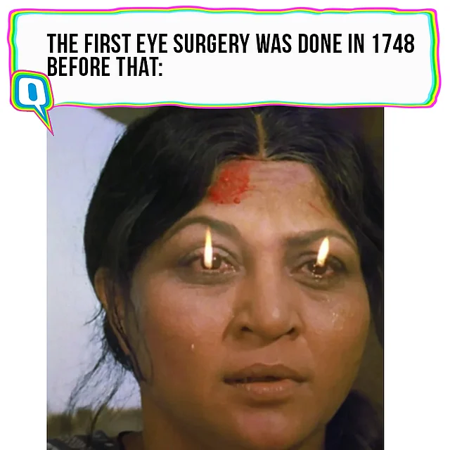 Life before eye surgeries.