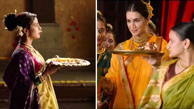 Priyanka as Kashi Bai in <i>Bajirao Mastani; </i>Kriti Sanon as Parvati in <i>Panipat.</i>
