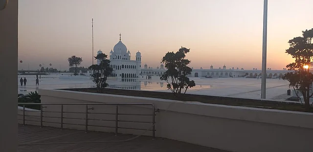 Darbar Sahib from a distance.