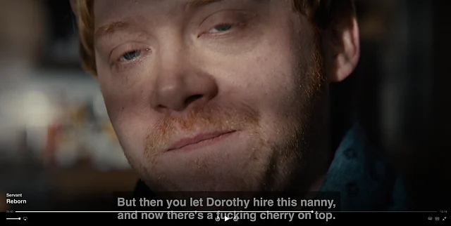 A cuss word has not been censored in this scene, neither has it been removed from the subtitles.