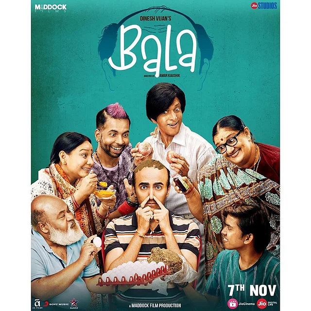 <i>Bala </i>stars Ayushmann, Bhumi and Yami Gautam in lead roles.