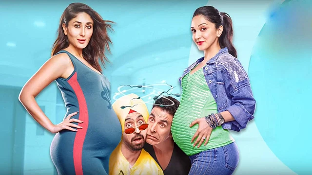 Kareena Kapoor, Diljit Dosanjh, Akshay Kumar and Kiara Advani in <i>Good Newwz.</i>