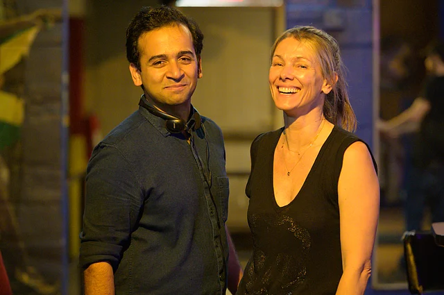 Aditya J Patwardhan with writer producer Nicole Cannon.