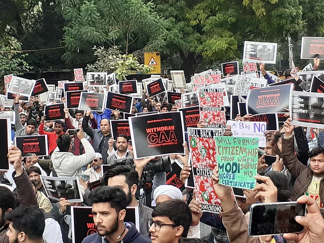 Protesters carried posters urging the government to withdraw Citizenship Amendment Act, 2019