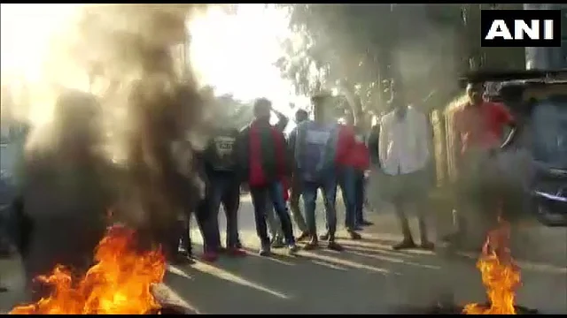 Protests against Citizenship Amendment Bill in Jorbat, Assam. 