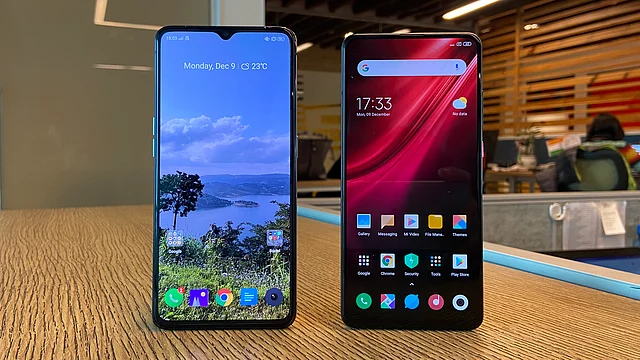 Realme X2 Pro sports a notch, Redmi K20 gets a pop-up camera.