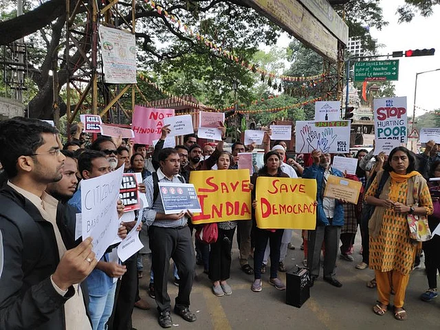 Protests against the Citizenship Amendment Bill in Bangalore, Karnataka. 