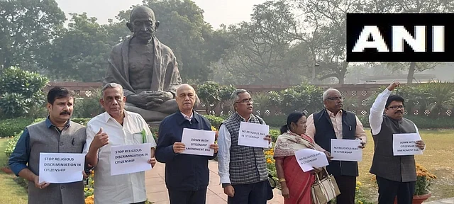 Left Parties protest against Citizenship Amendment Bill in Parliament. 