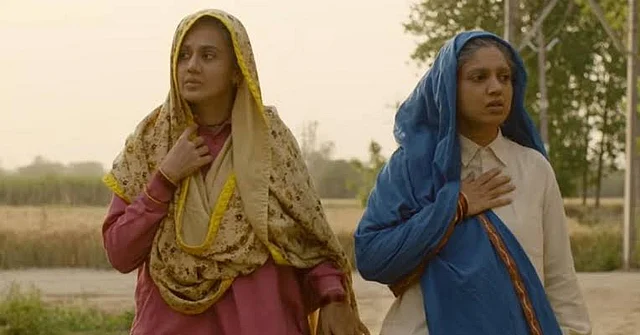 Taapsee Pannu and Bhumi Pednekar in <i>Saand Ki Aankh</i>.