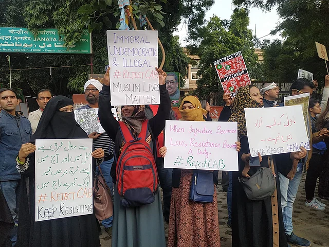 Protesters at Jantar Mantar. 