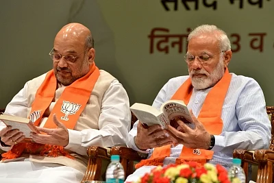 New Delhi: Prime Minister Narendra Modi and Union Home Minister Amit Shah 
