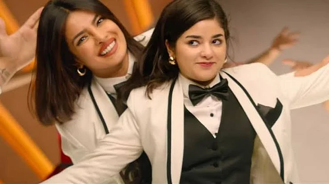 Priyanka Chopra and Zaira Wasim in <i>The Sky is Pink</i>.