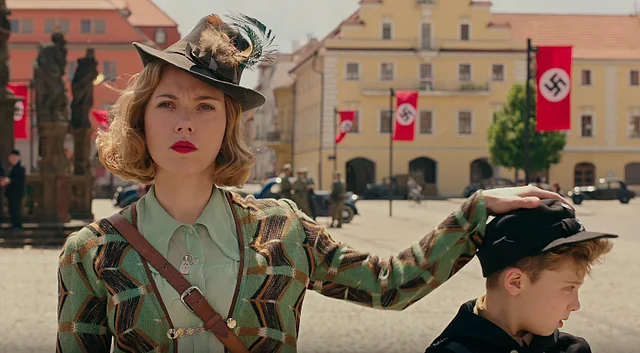 Scarlett Johansson in a still from <i>Jojo Rabbit</i>.