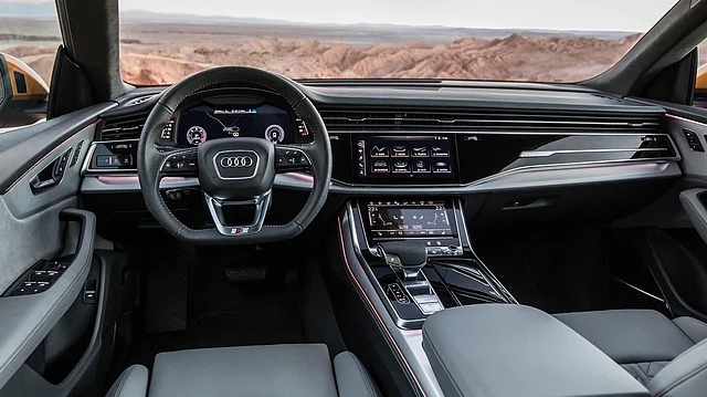 The interiors of the Audi Q8 feature complete touchscreen control systems. 