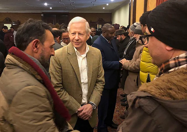 US envoy to India Kenneth I Juster and other diplomats meets with civil society members during their visit to Kashmir, in Srinagar on Thursday, 9 January 2020. 
