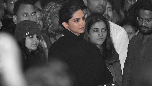 Deepika Padukone at JNU on 7 January. 