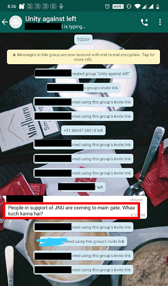 Screengrab of the WhatsApp messages.