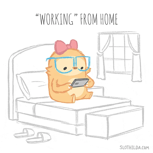 Hard day at work.