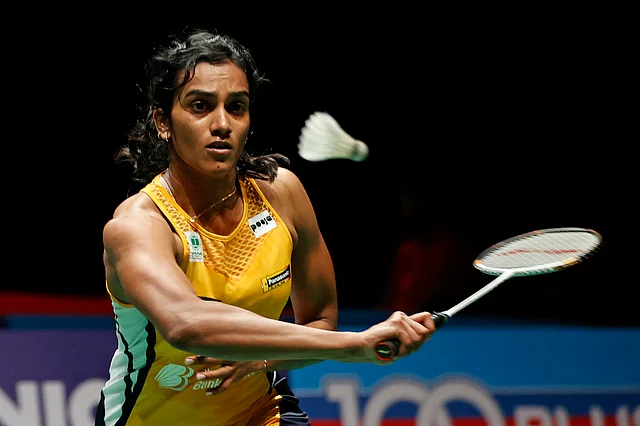 India’s PV Sindhu hits a return shot against Taiwan’s Tai Tzu Ying during Malaysian Master 2020 during Women Single Quarter Finals in Kuala Lumpur, Malaysia, Friday, Jan. 10, 2020.