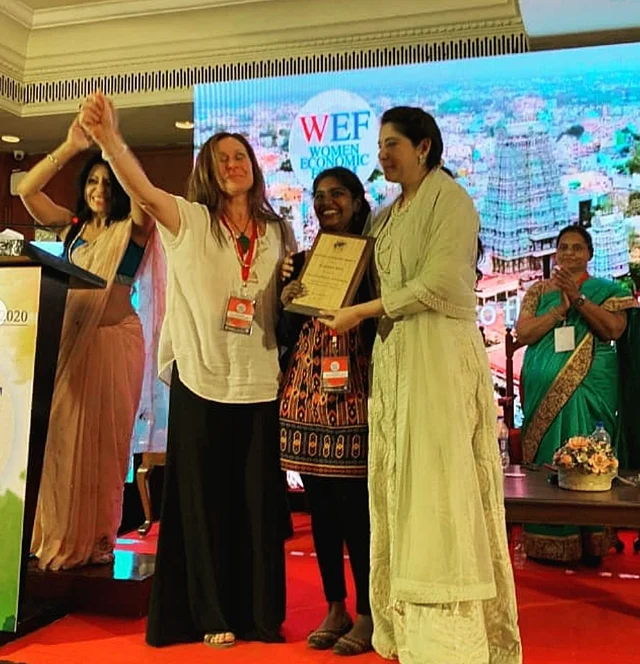 Jayashree recently won the award of Exceptional Woman of Excellence at the Women’s Economic Forum 2020.
