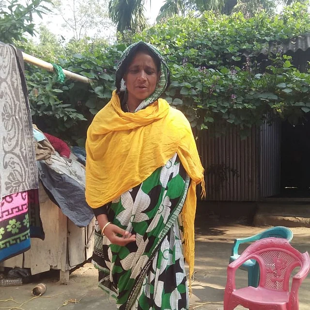 Momiran Nessa at her residence in Assam.