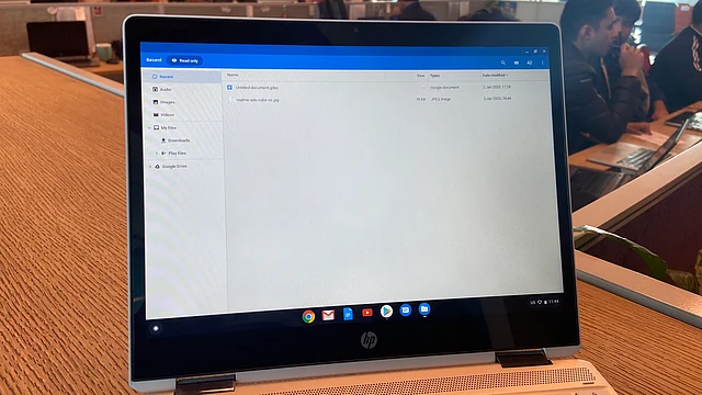 Chromebook gets a built-in Files folder, from where you can access all the content.