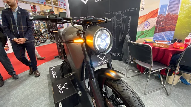 Projector headlamps on this bike.