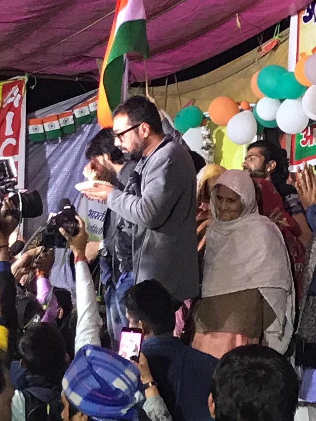 Filmmaker Anurag Kashyap at Shaheen Bagh
