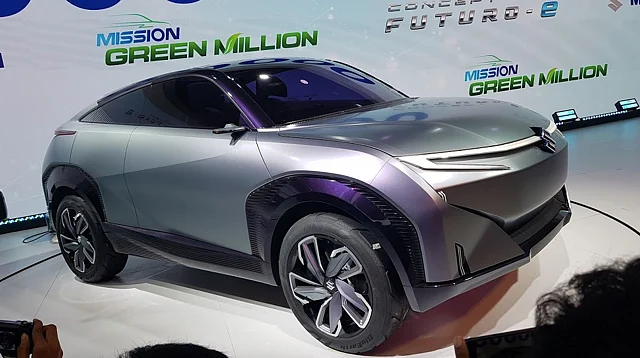 The Maruti Suzuki Futuro E concept electric SUV coupe. 