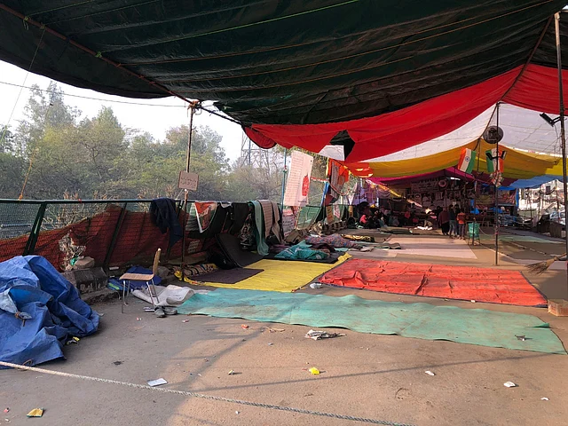 Protest site in Shaheen Bagh.