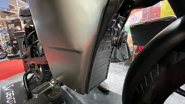 The battery is placed inside this cabinet.
