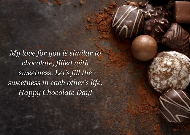 Chocolate Day Wishes in English