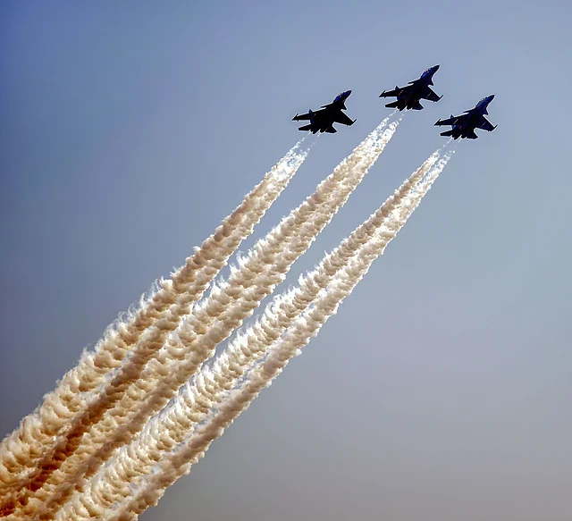 Rehearsals for the Defence Expo, that kicked off on 5 February. The Defence Expo, being organised in Lucknow, Uttar Pradesh, was inaugurated by Prime Minister Narendra Modi.