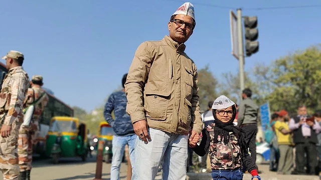 Yuvraj with his father at Ramlila Maidan.