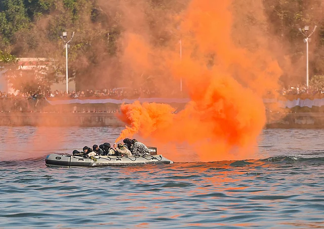 Rehearsals for the Defence Expo, that kicked off on 5 February. The Defence Expo, being organised in Lucknow, Uttar Pradesh was inaugurated by Prime Minister Narendra Modi.